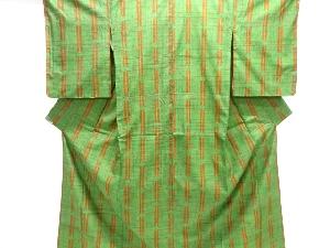 抽象模様織り出し手織り紬着物